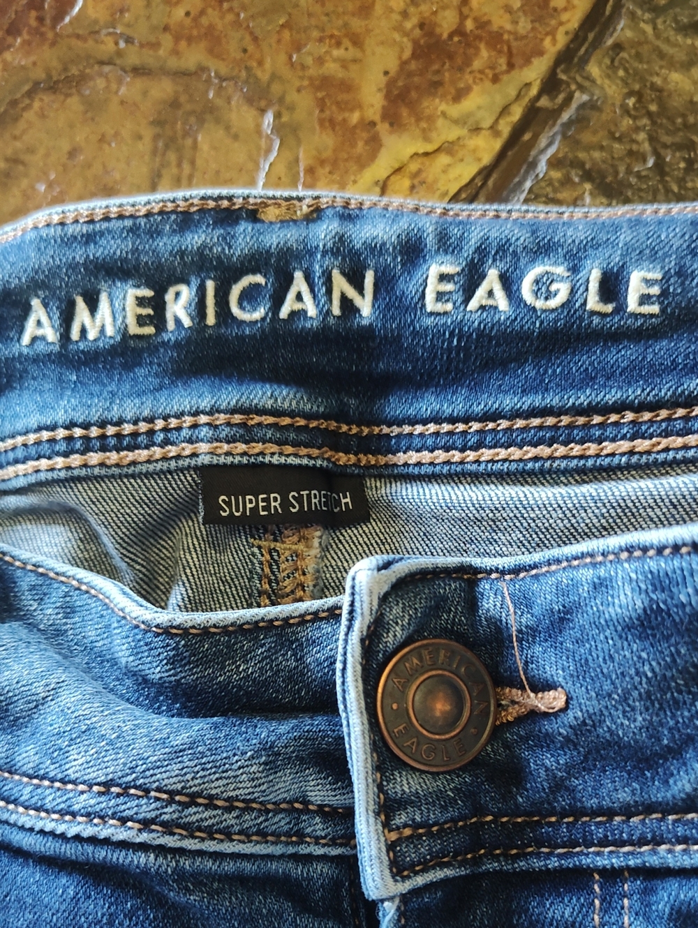 American Eagle Outfitters Women's Blue Super Stretch Jeans 18 short